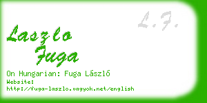 laszlo fuga business card